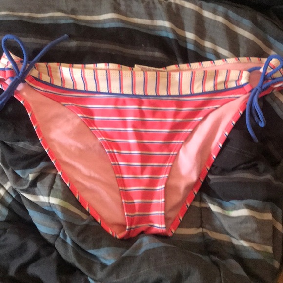 open to offers Pink, White, & Blue Striped Bikini - Picture 4 of 6